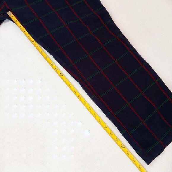 Nautica Flannel Pajama Pants Mens XL Navy Blue Red Green Plaid Pockets Lounge - Picture 10 of 10